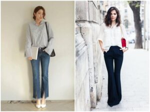 Outfit Quần Ống Loe Cho Nàng Diện Xinh Ngày Tết