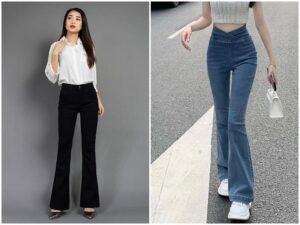 Quần Jeans Ống Loe Phối Với Áo Gì?